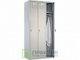 Медицинский шкаф для одежды ПРАКТИК МД LS(LE)-31